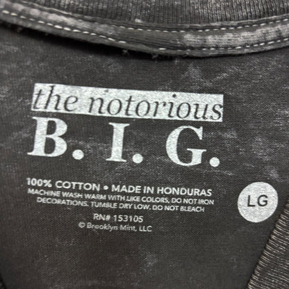Biggie Smalls It Was All A Dream Acid Wash Rap tee size large