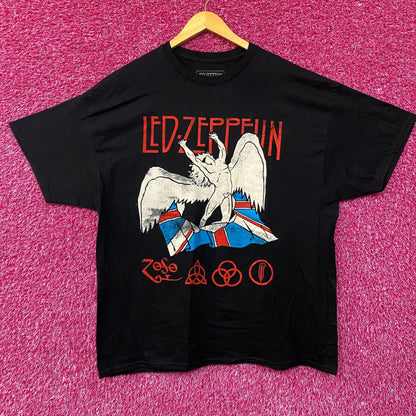 Led Zeppelin Icarus Union Jack Flag T-Shirt XL