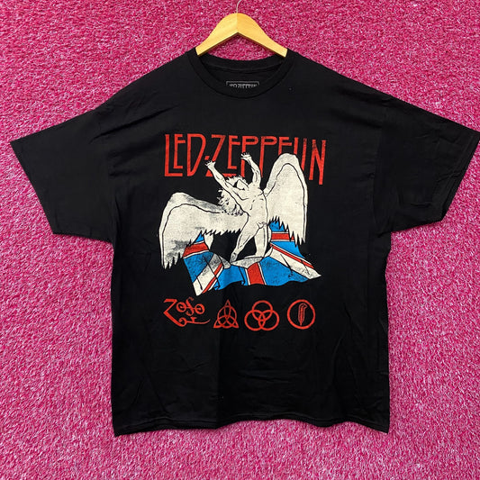 Led Zeppelin Icarus Union Jack Flag T-Shirt XL