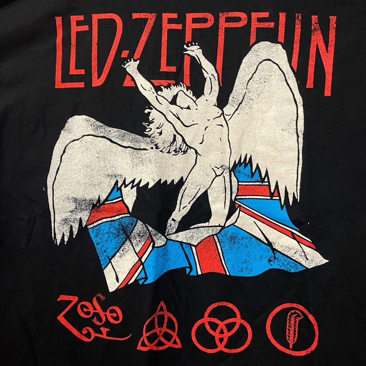 Led Zeppelin Icarus Union Jack Flag T-Shirt XL