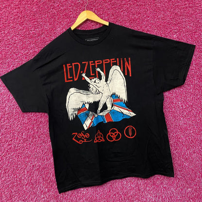 Led Zeppelin Icarus Union Jack Flag T-Shirt XL