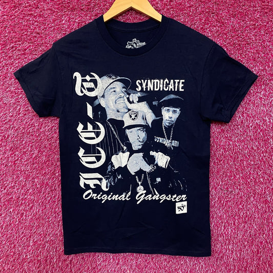 Ice-T Rhyme Syndicate 50th Anniversary of Hip Hop Graphic T-Shirt Small