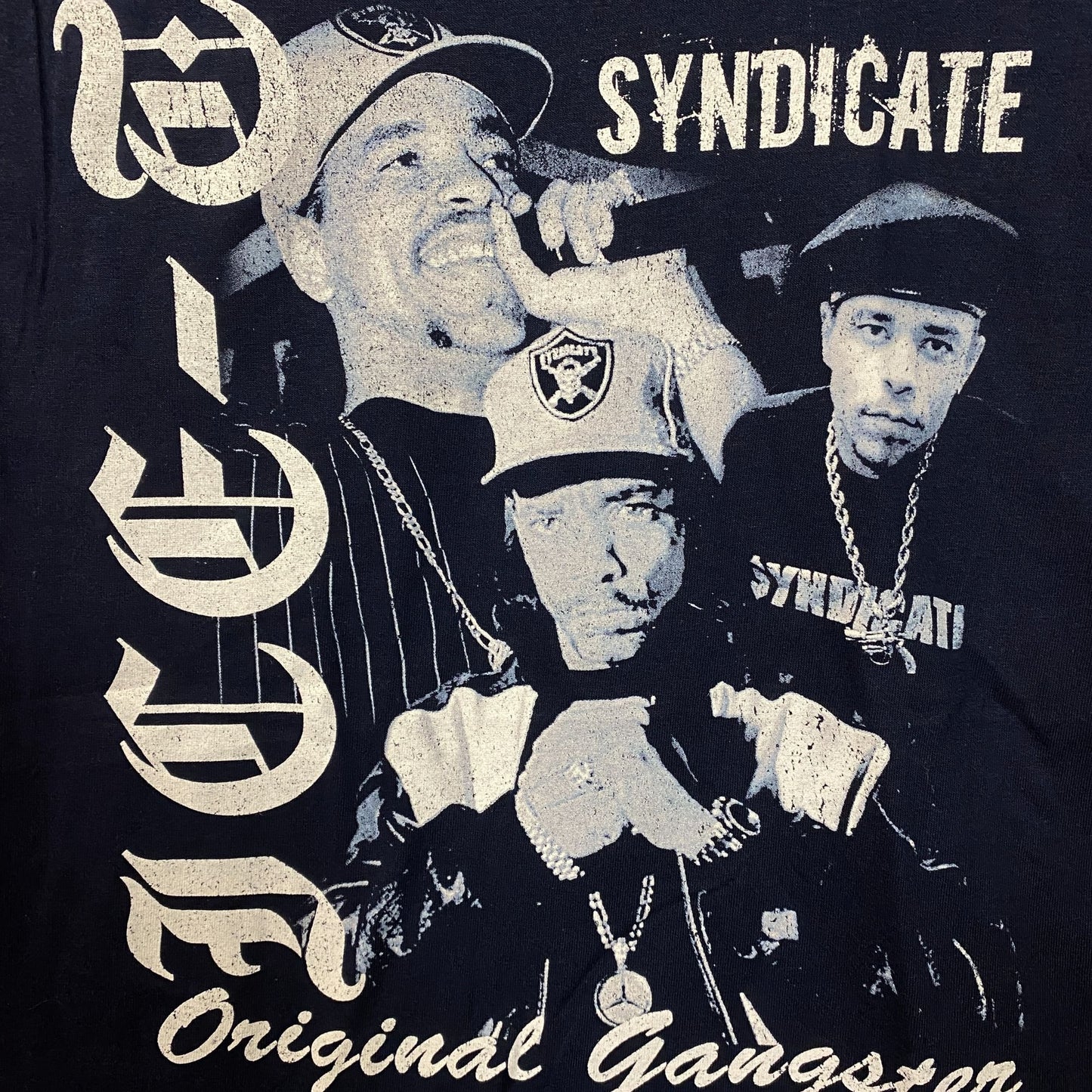 Ice-T Rhyme Syndicate 50th Anniversary of Hip Hop Graphic T-Shirt Small