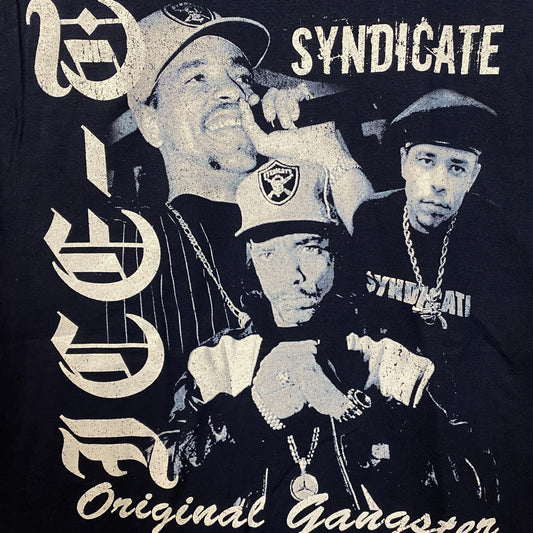 Ice-T Rhyme Syndicate 50th Anniversary of Hip Hop Graphic T-Shirt Small