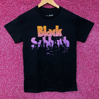 Black Sabbath Crowd Logo Heavy Metal Band T-Shirt Small