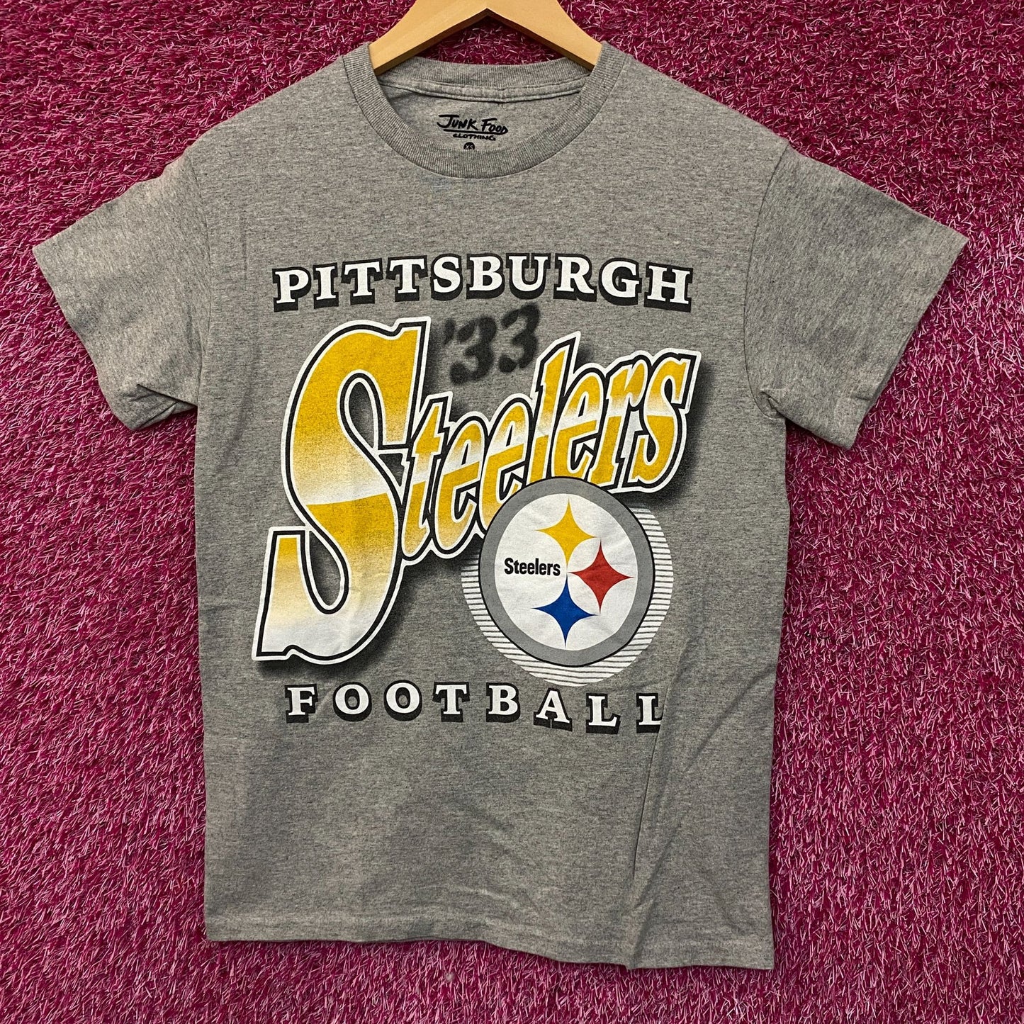 Junk Food Clothing NFL Pittsburgh Steelers Bootleg Flea Market Tee XS