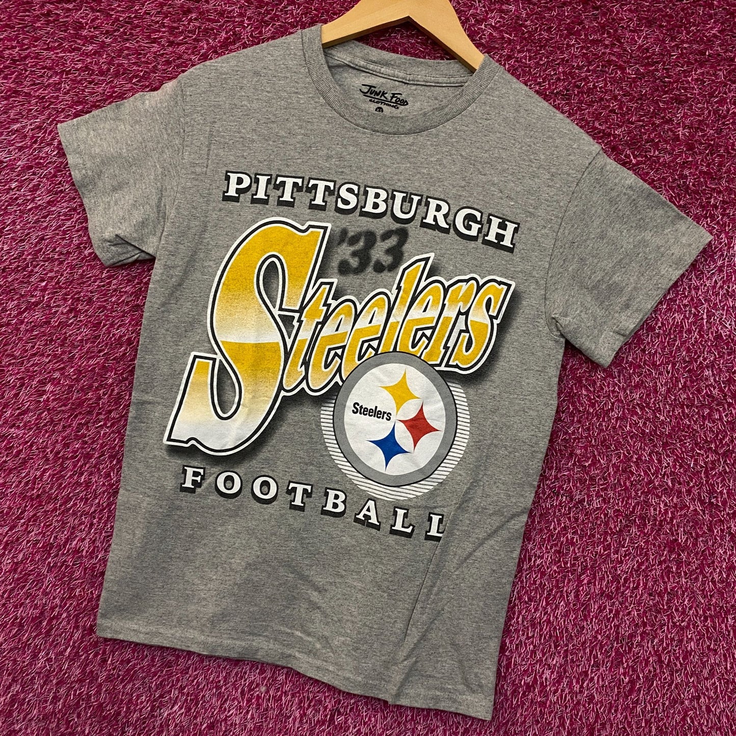 Junk Food Clothing NFL Pittsburgh Steelers Bootleg Flea Market Tee XS
