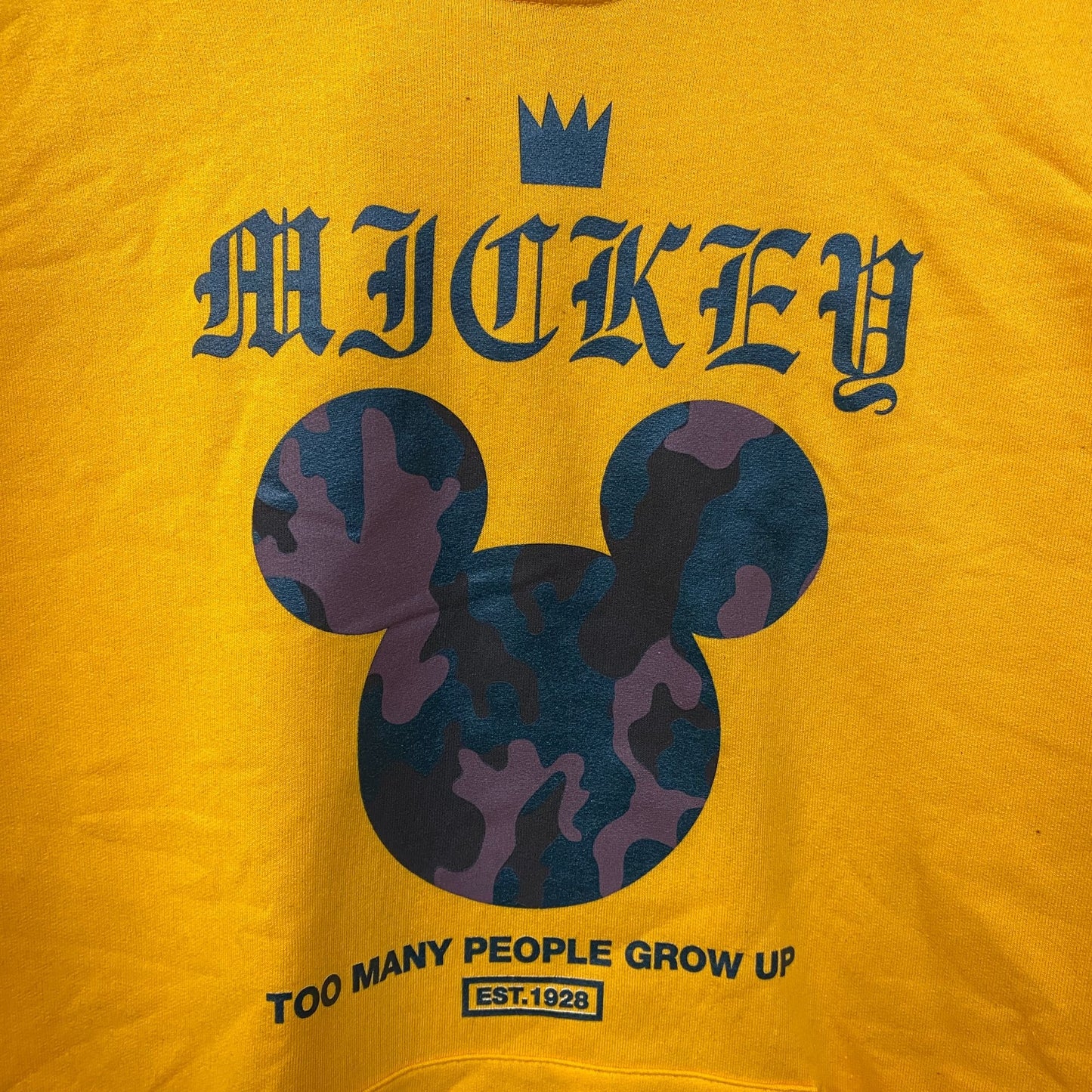 Crowned Mickey Camo Logo Disney Collection by Neff Hoodie L