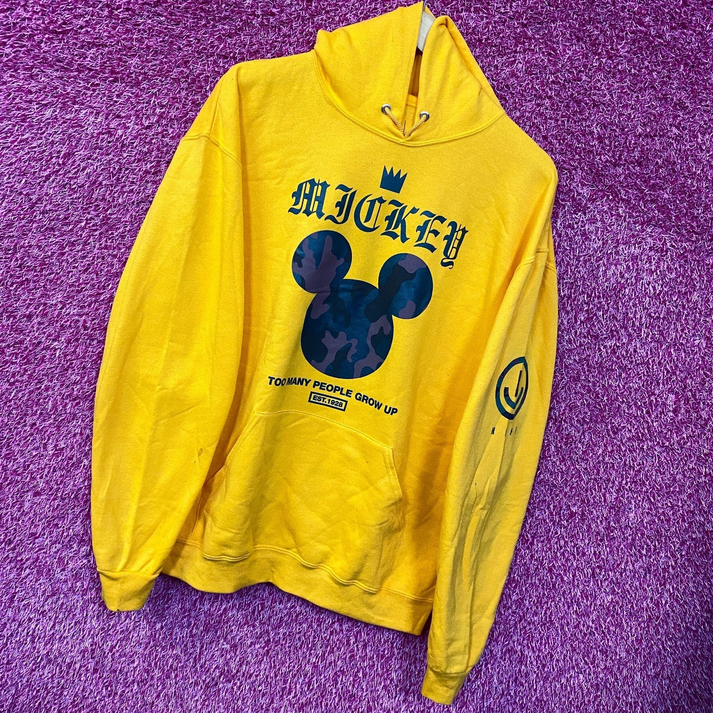 Crowned Mickey Camo Logo Disney Collection by Neff Hoodie L