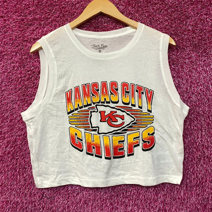 Junk Food NFL Kansas City Chiefs Sleeveless Cropped T-Shirt Large