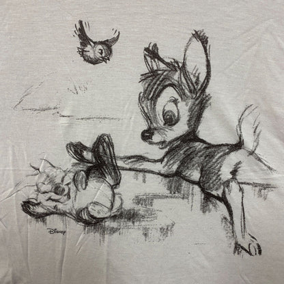 Disney Bambi Sketch Vintage Style Graphic Tissue Tee Small