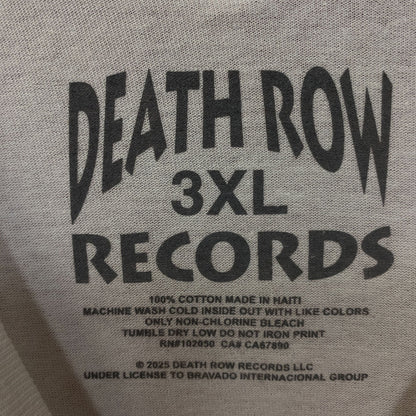 Death Row Records Puffy Electric Chair Inmate Logo Rap Tee 3XL