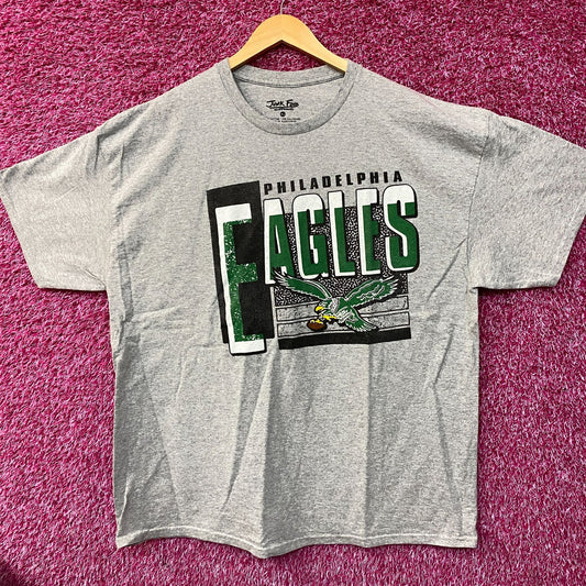 NFL Junk Food Philadelphia Eagles Gray Tshirt size XL