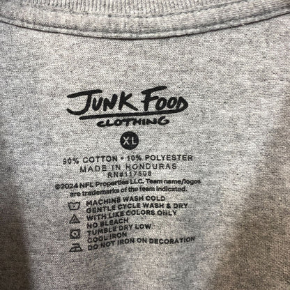 NFL Junk Food Philadelphia Eagles Gray Tshirt size XL