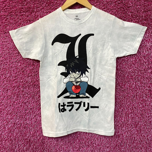 Death Note Chibi L Is Lovely Anime T-Shirt Extra Small