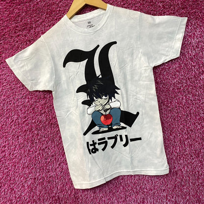 Death Note Chibi L Is Lovely Anime T-Shirt Extra Small