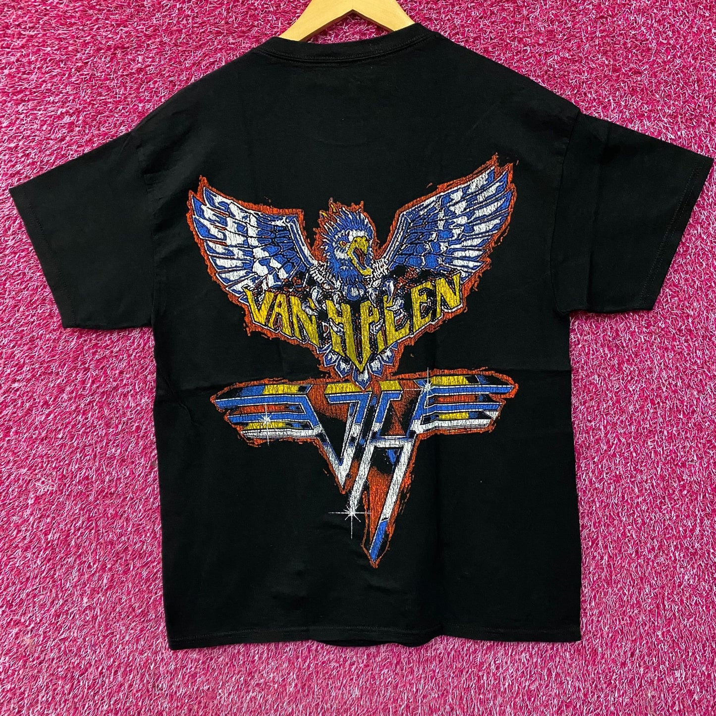 Van Halen Nascar Racing Car Graphic Design T-Shirt Medium