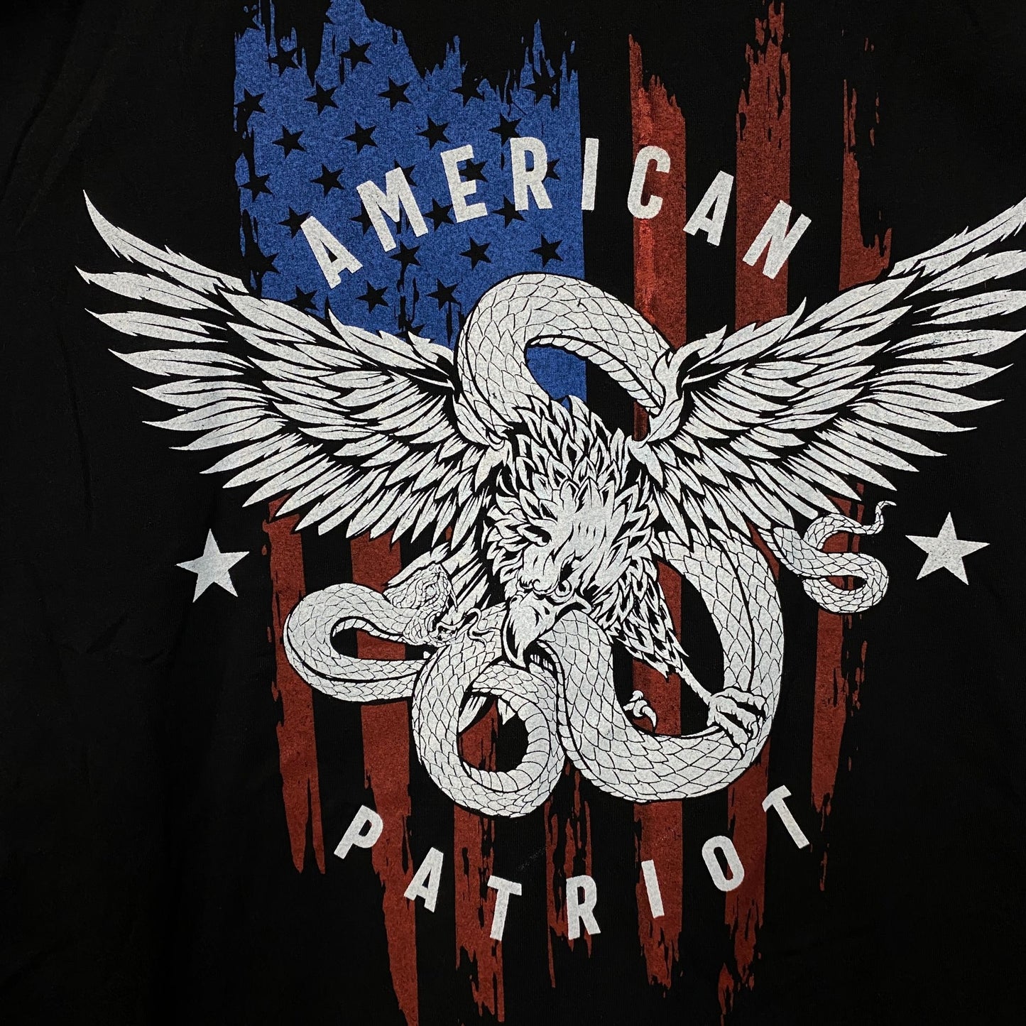 Bass Pro Shops American Patriot Flag Graphic T-Shirt Medium