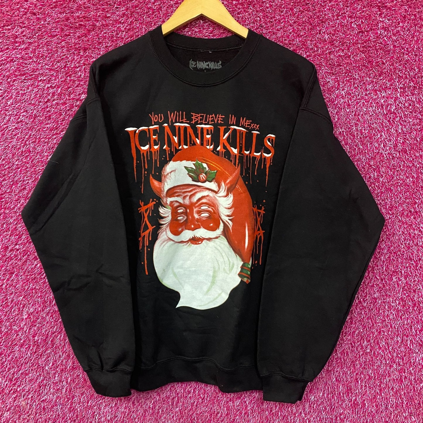 Ice Nine Kills You Will Believe in Me Krampus crewneck size Large