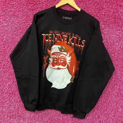 Ice Nine Kills You Will Believe in Me Krampus crewneck size Large