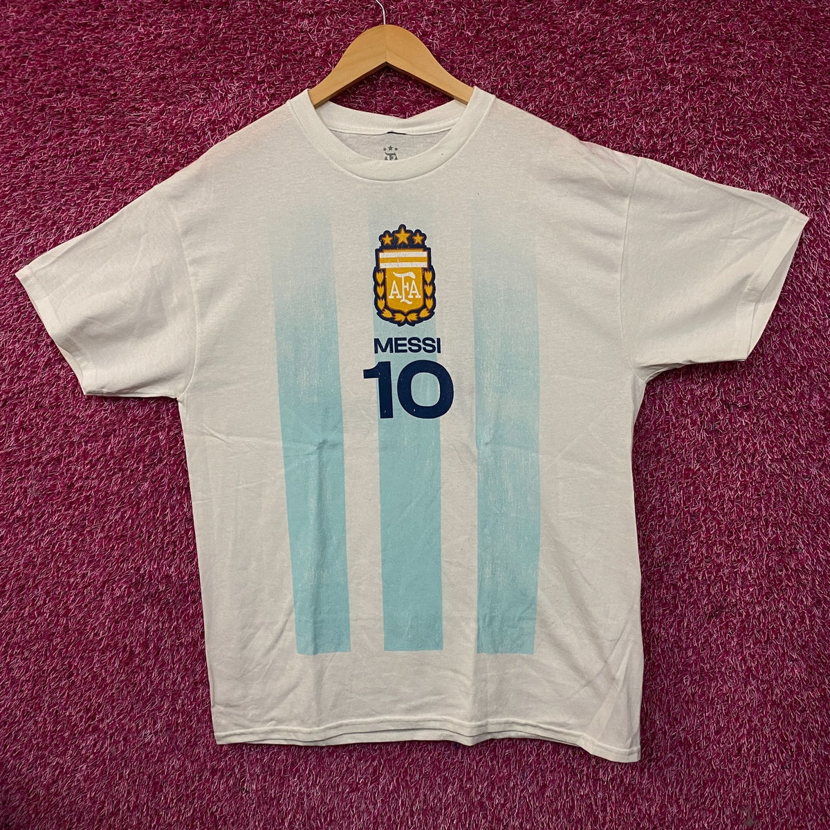 Adidas Argentina #10 Lionel Messi Graphic T-Shirt Large