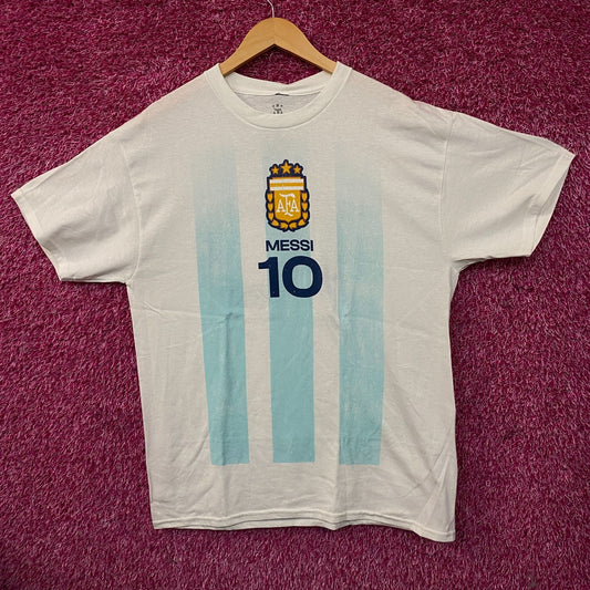Adidas Argentina #10 Lionel Messi Graphic T-Shirt Large
