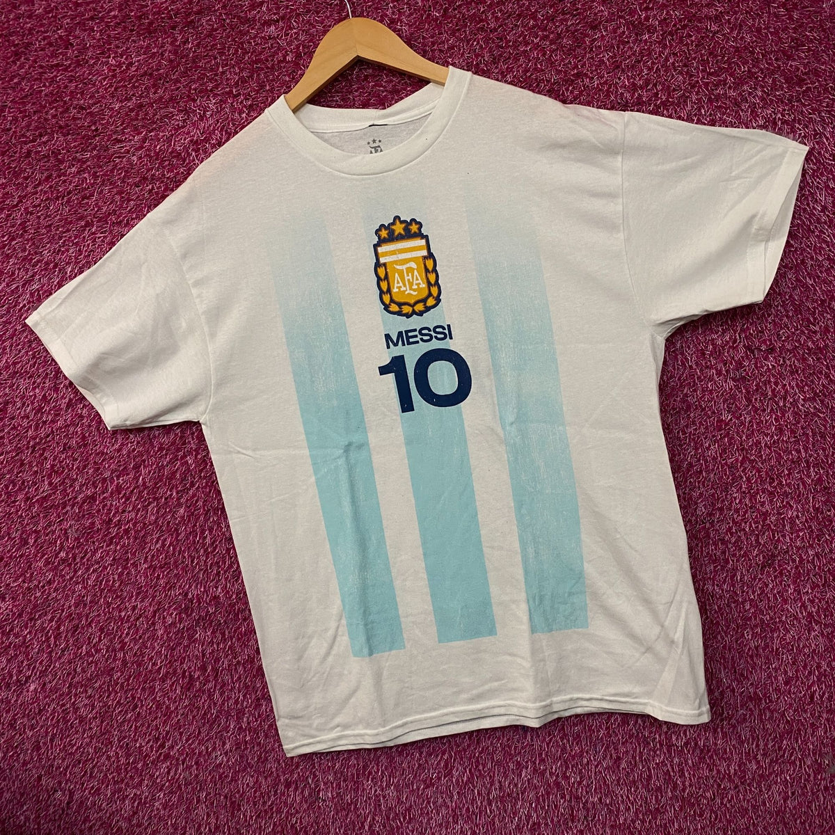 Adidas Argentina #10 Lionel Messi Graphic T-Shirt Large