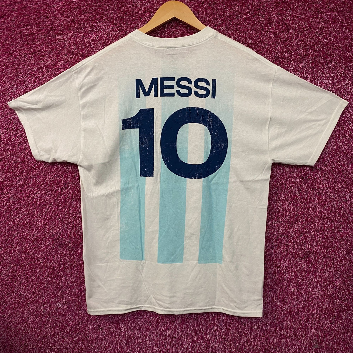 Adidas Argentina #10 Lionel Messi Graphic T-Shirt Large