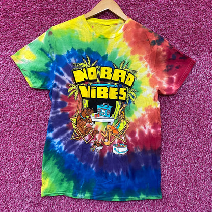 Scooby Doo No Bad Vibes tiedye Tshirt size medium