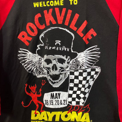 Welcome To Rockville 2023 Daytona 3/4 Long Sleeve T-Shirt XL