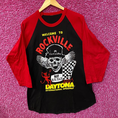 Welcome To Rockville 2023 Daytona 3/4 Long Sleeve T-Shirt XL