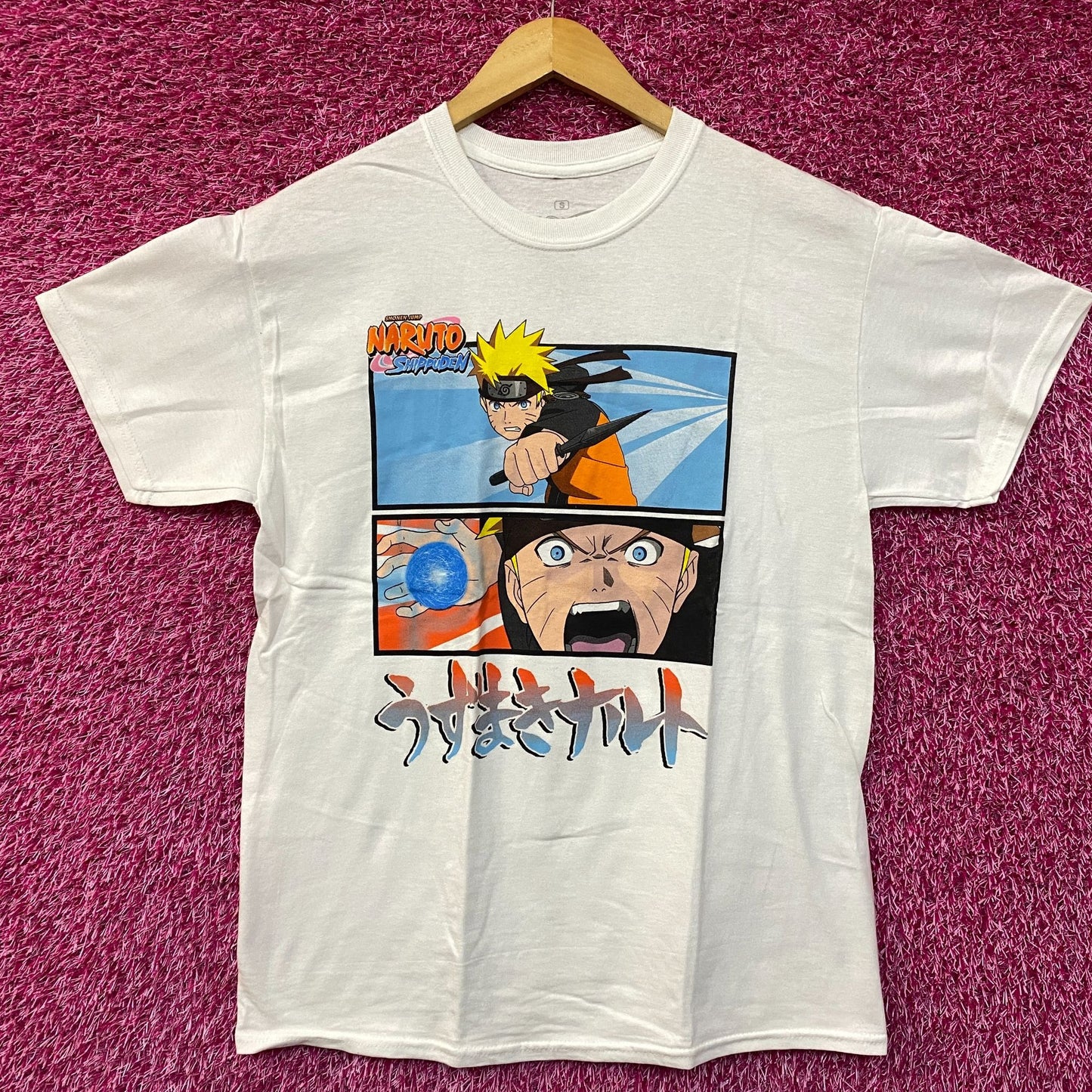 Naruto Shippuden Uzumaki Naruto Rasengan Anime T-Shirt Small