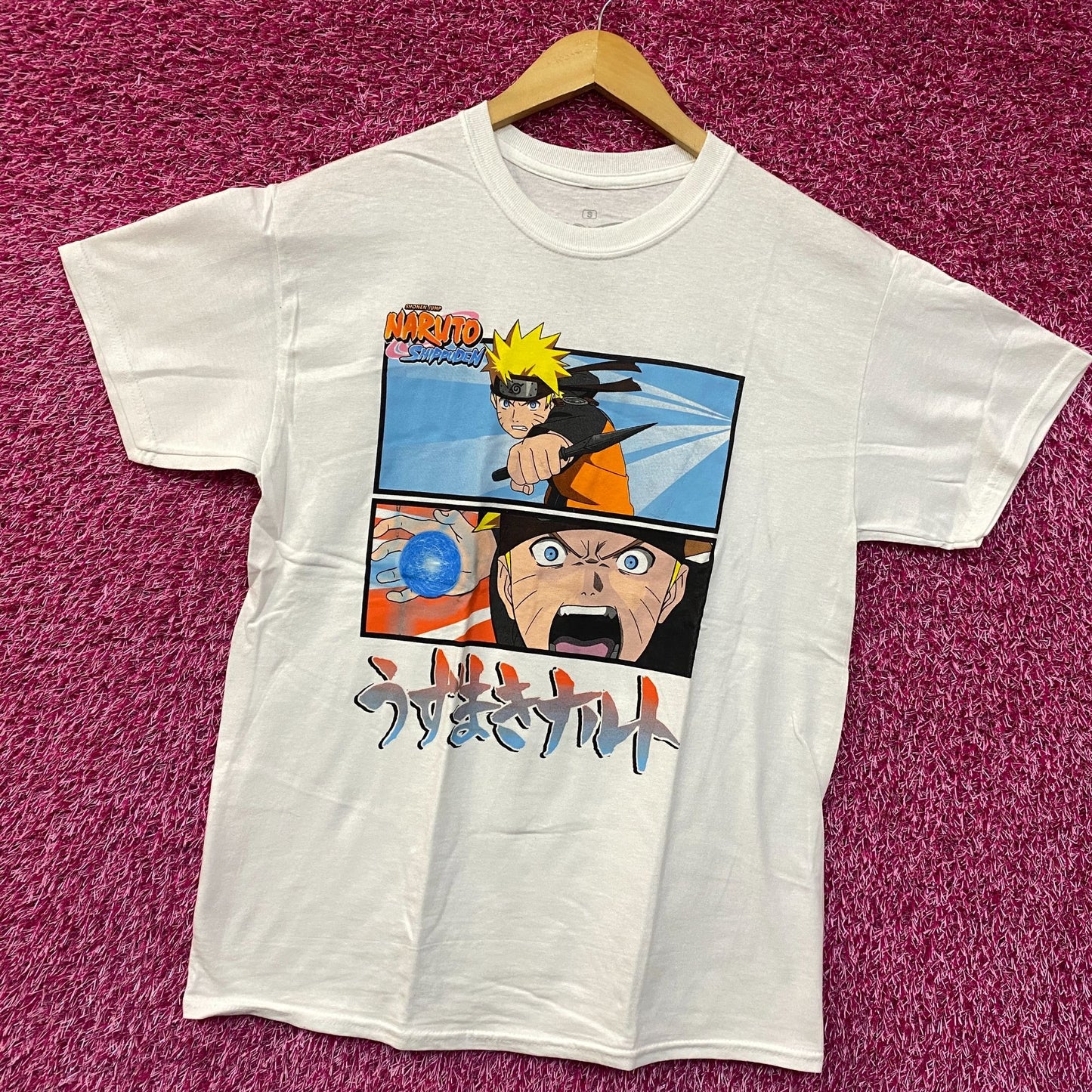 Naruto Shippuden Uzumaki Naruto Rasengan Anime T-Shirt Small