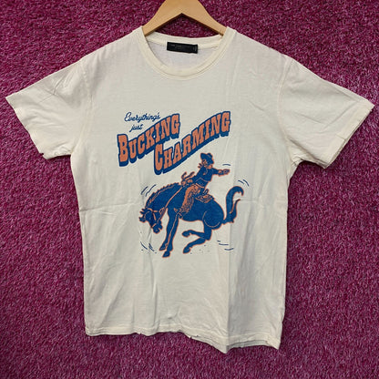 Junk Food Clothing Bucking Charming Vintage Style T-Shirt Medium