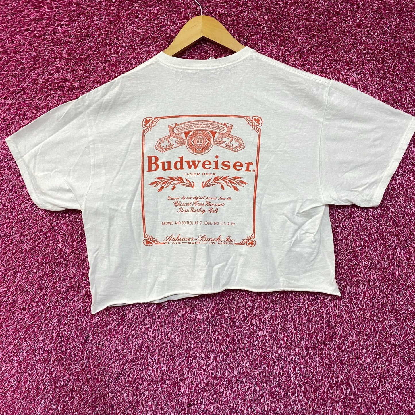 Budweiser Retro Style Crop Top size Large