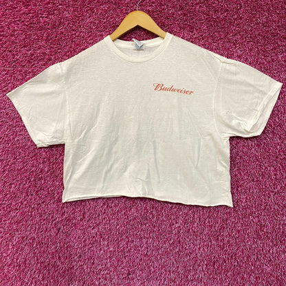 Budweiser Retro Style Crop Top size Large