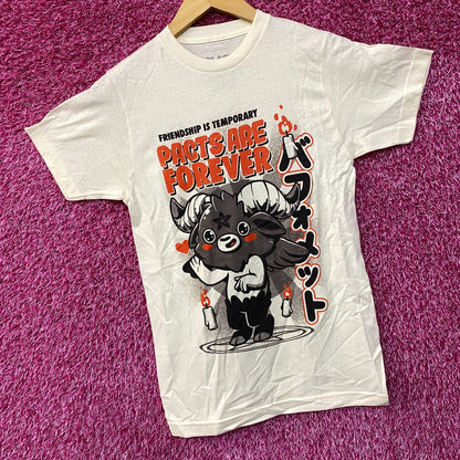 Black Matter Pacts Are Forever Baphomet Beige T-Shirt Extra Small
