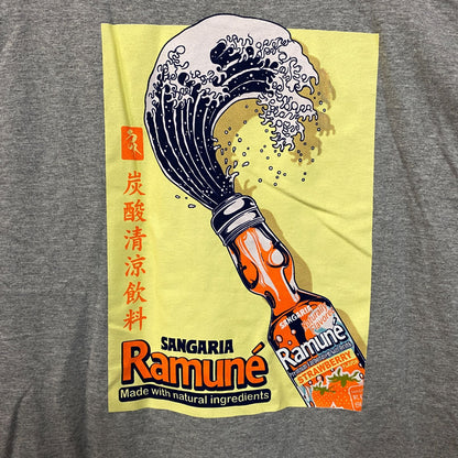 Strawberry Tsunami Sangaria Ramune Promo Gray Long Sleeve L