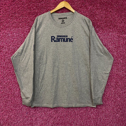 Strawberry Tsunami Sangaria Ramune Promo Gray Long Sleeve L