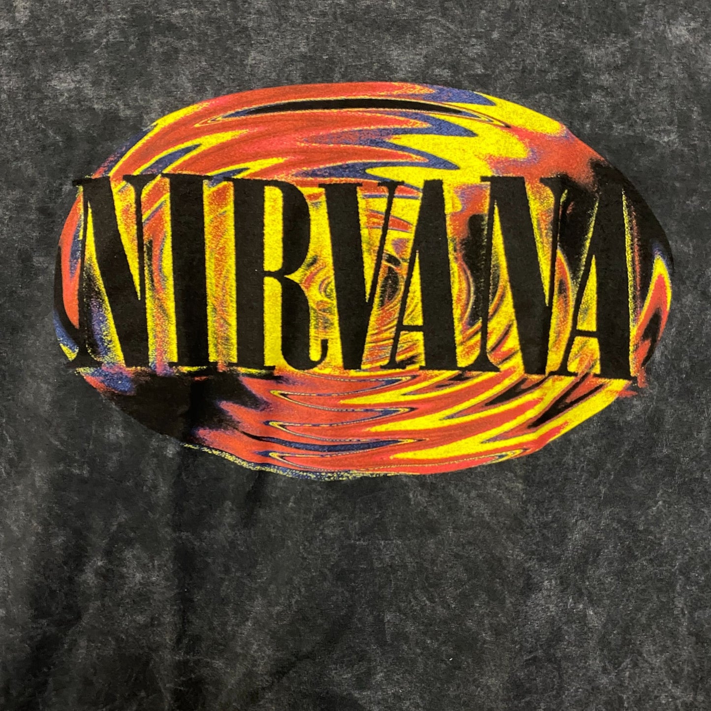 Nirvana Grunge Band Mineral Wash Dual Sided T-Shirt medium