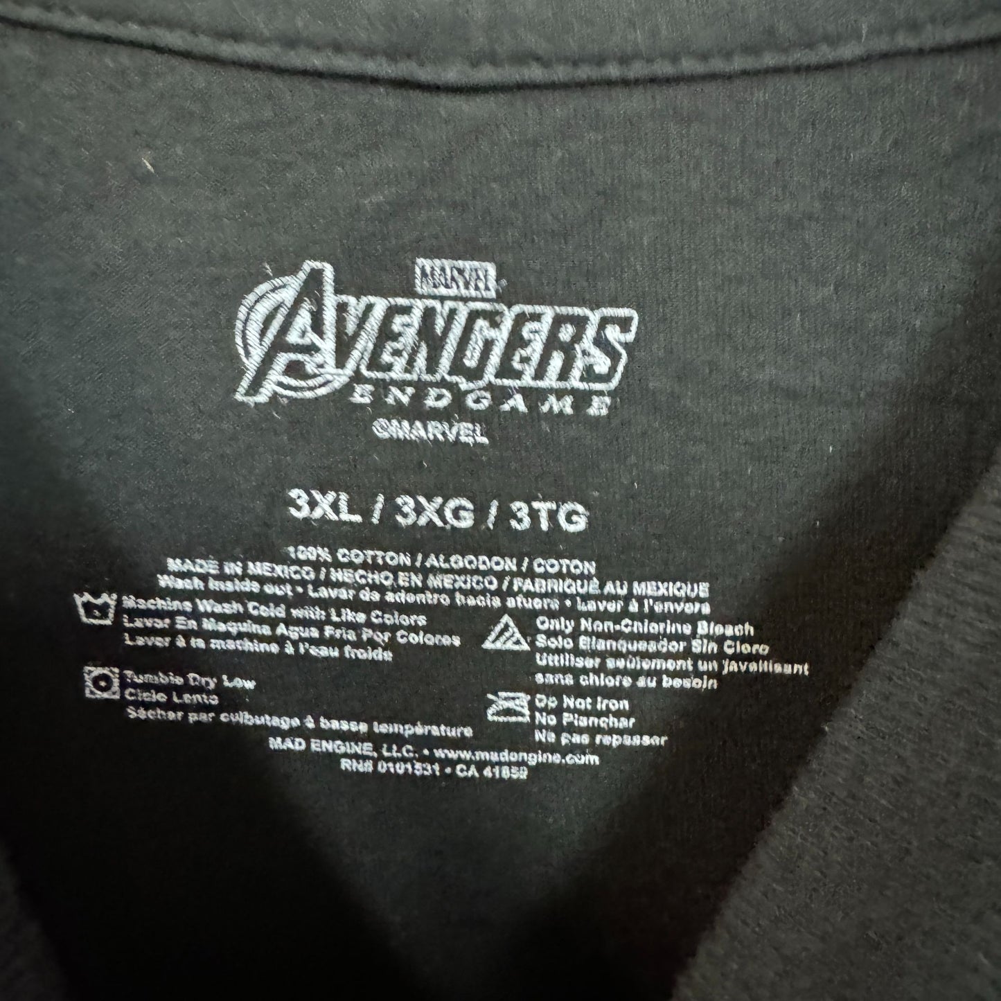 Marvel Avengers End Game T-shirt size 3XL