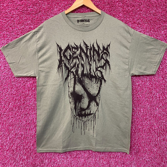 Ice Nine Inch Kills Silence Mask Rock Green Tee size Large