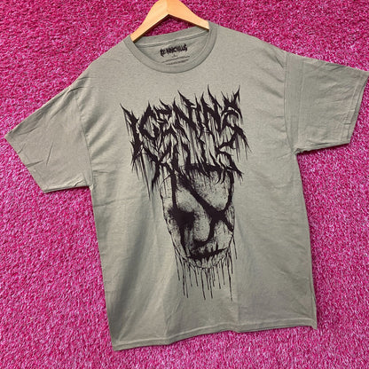 Ice Nine Inch Kills Silence Mask Rock Green Tee size Large