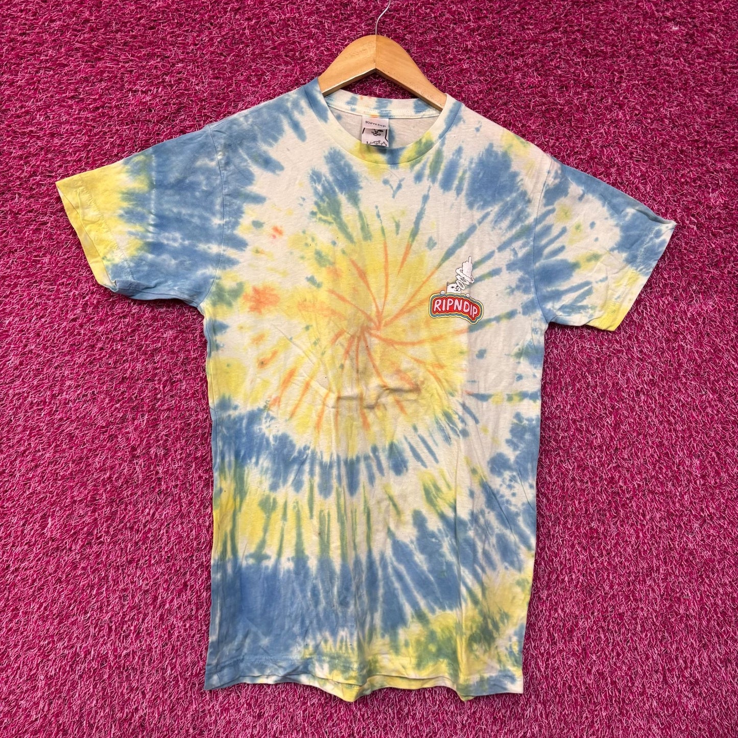 RIPNDIP Smokin Lord Nermal Tie Dye T-Shirt Small