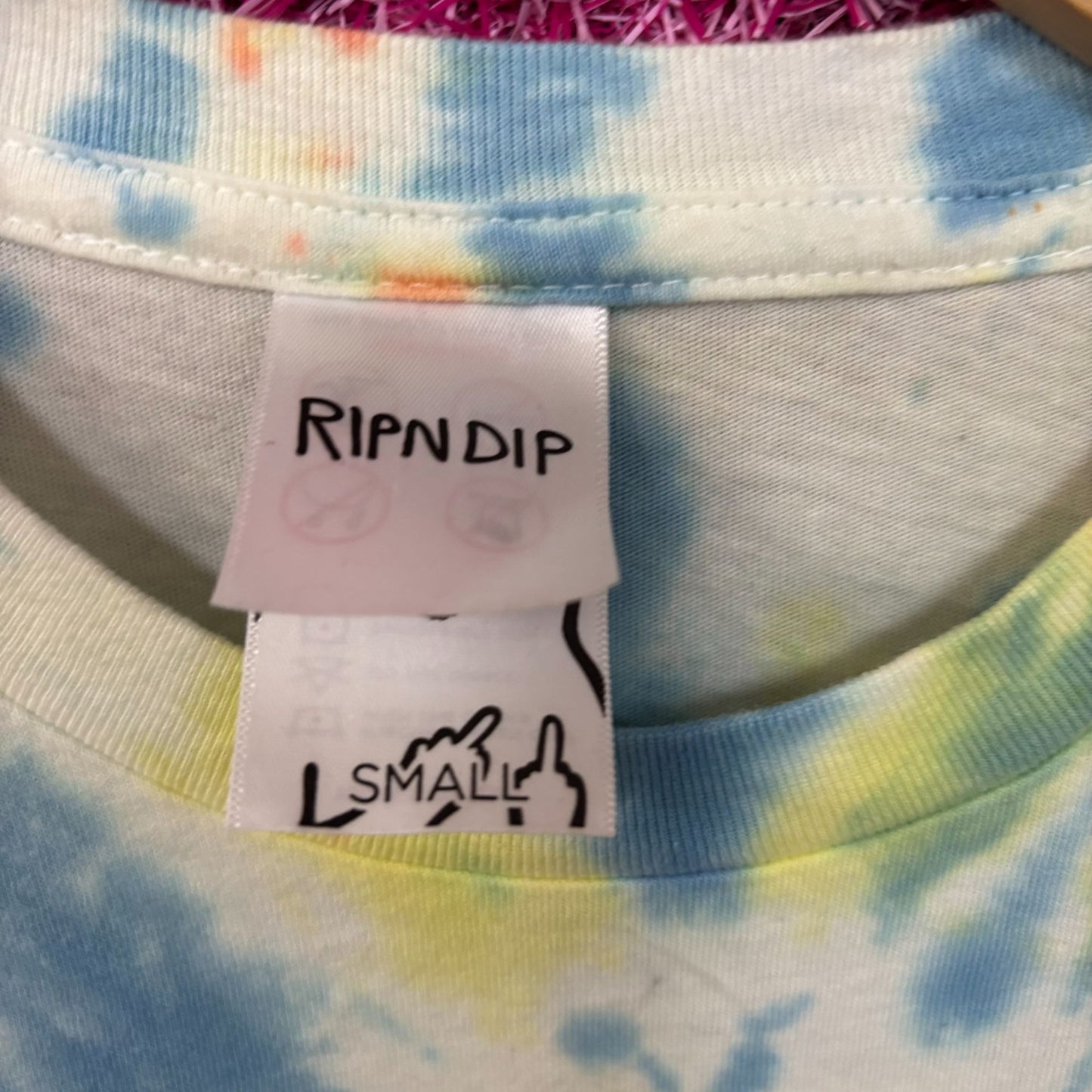 RIPNDIP Smokin Lord Nermal Tie Dye T-Shirt Small