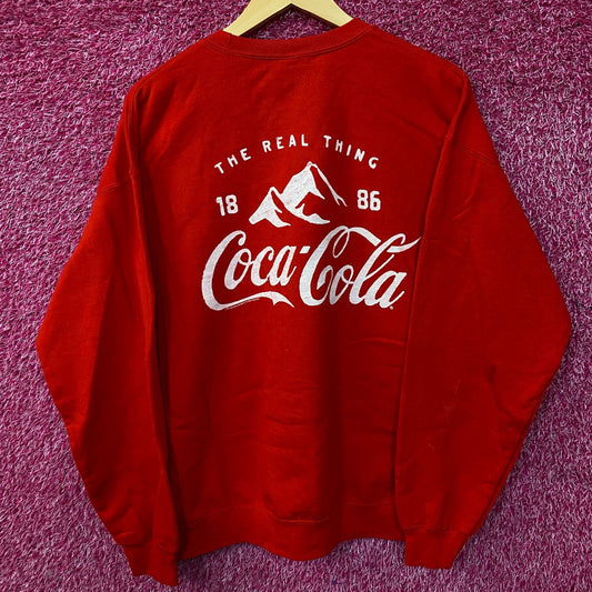 Coca-Cola Graphic Crewneck Sweatshirt Medium