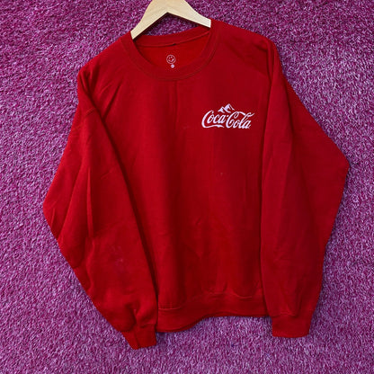 Coca-Cola Graphic Crewneck Sweatshirt Medium