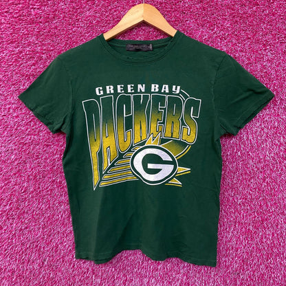 Junk Food Clothing NFL Green Bay Packers Chrome Retro Style T-Shirt XS