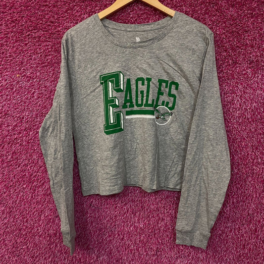 Junk Food Clothing Philadelphia Eagles Field Goal Long Sleeve Crop Large