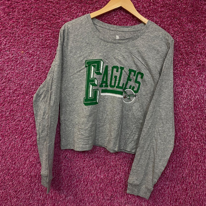 Junk Food Clothing Philadelphia Eagles Field Goal Long Sleeve Crop Large
